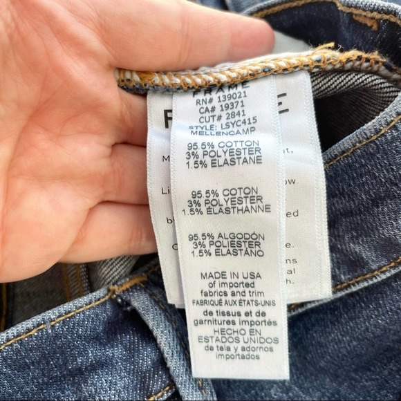 {Frame} Le Sylvie Crop Straight Jeans, Mellencamp, Size 26 - Picture 10 of 10